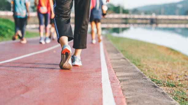 Three types of ten-minute activities: walking, stretching, and bodyweight exercise